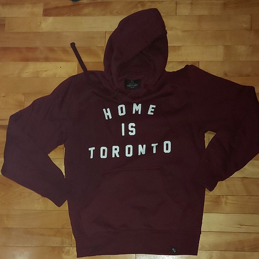 Peace Collective | Maroon 'Home is Toronto' Hoodie- Unisex XS